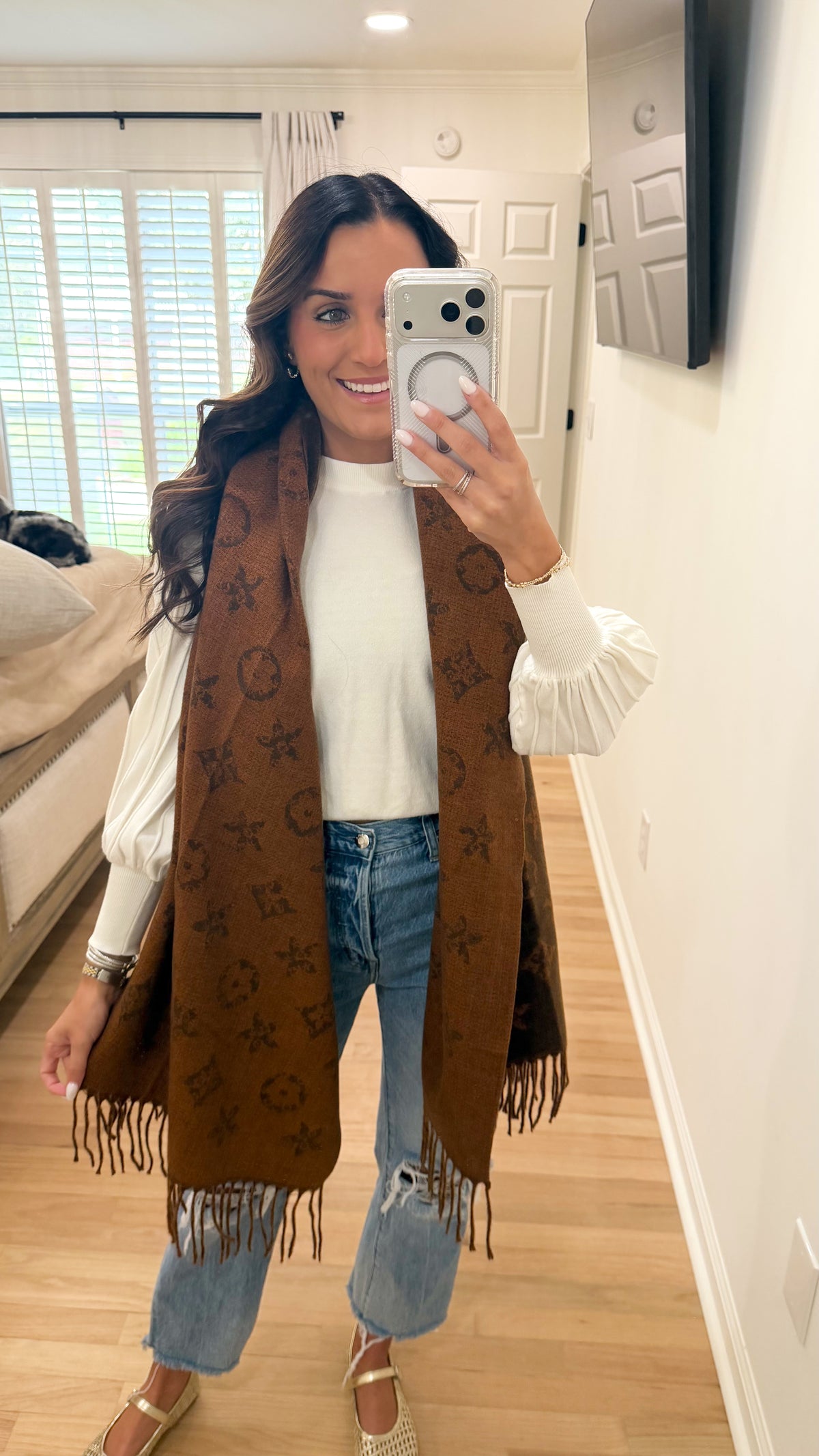 Signature Monogram Scarf