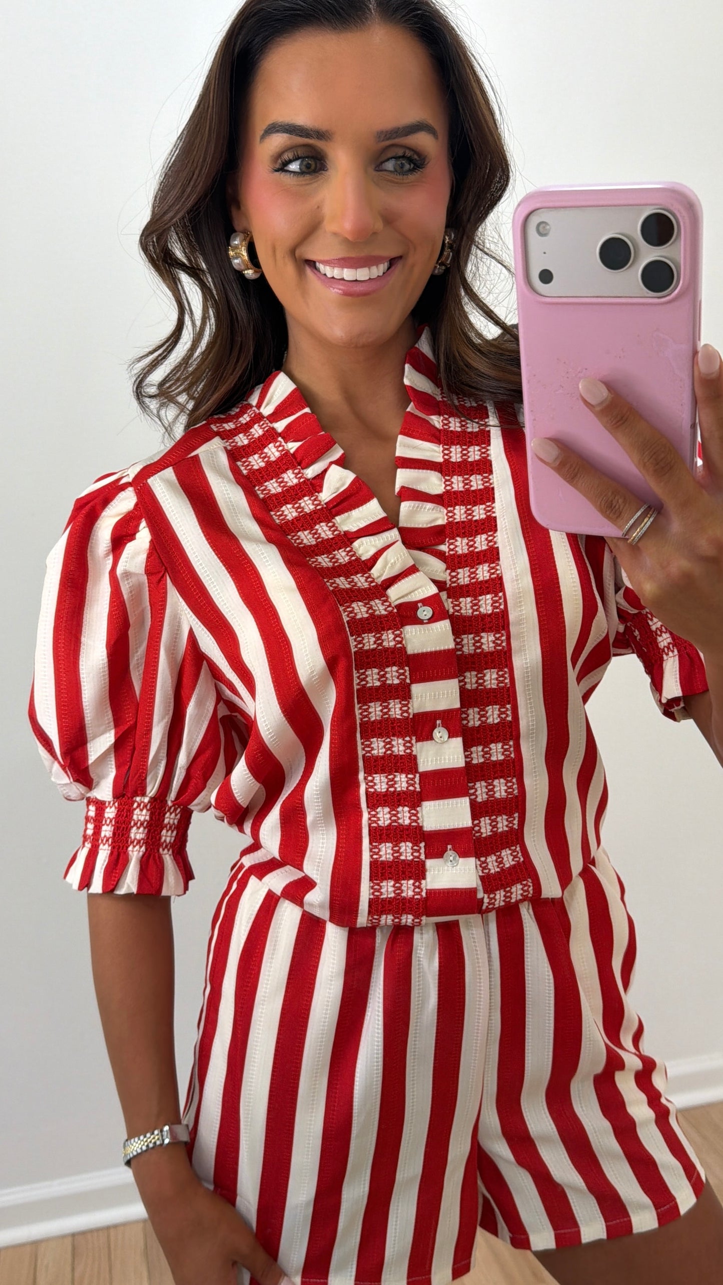 Red & White Stripe Set
