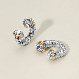 Diamond Cuff Earrings