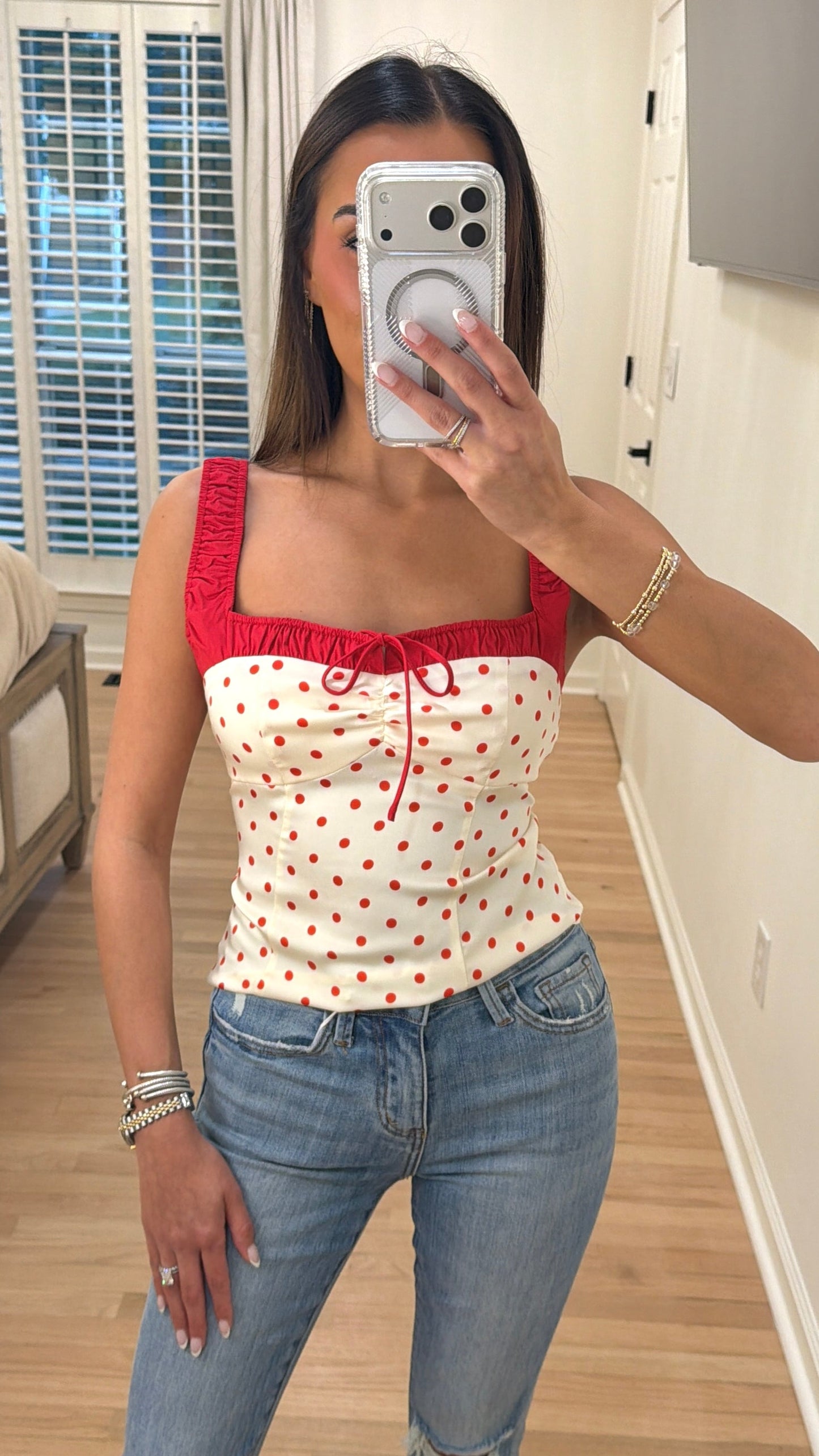 Red Hot Polka Dot Tank