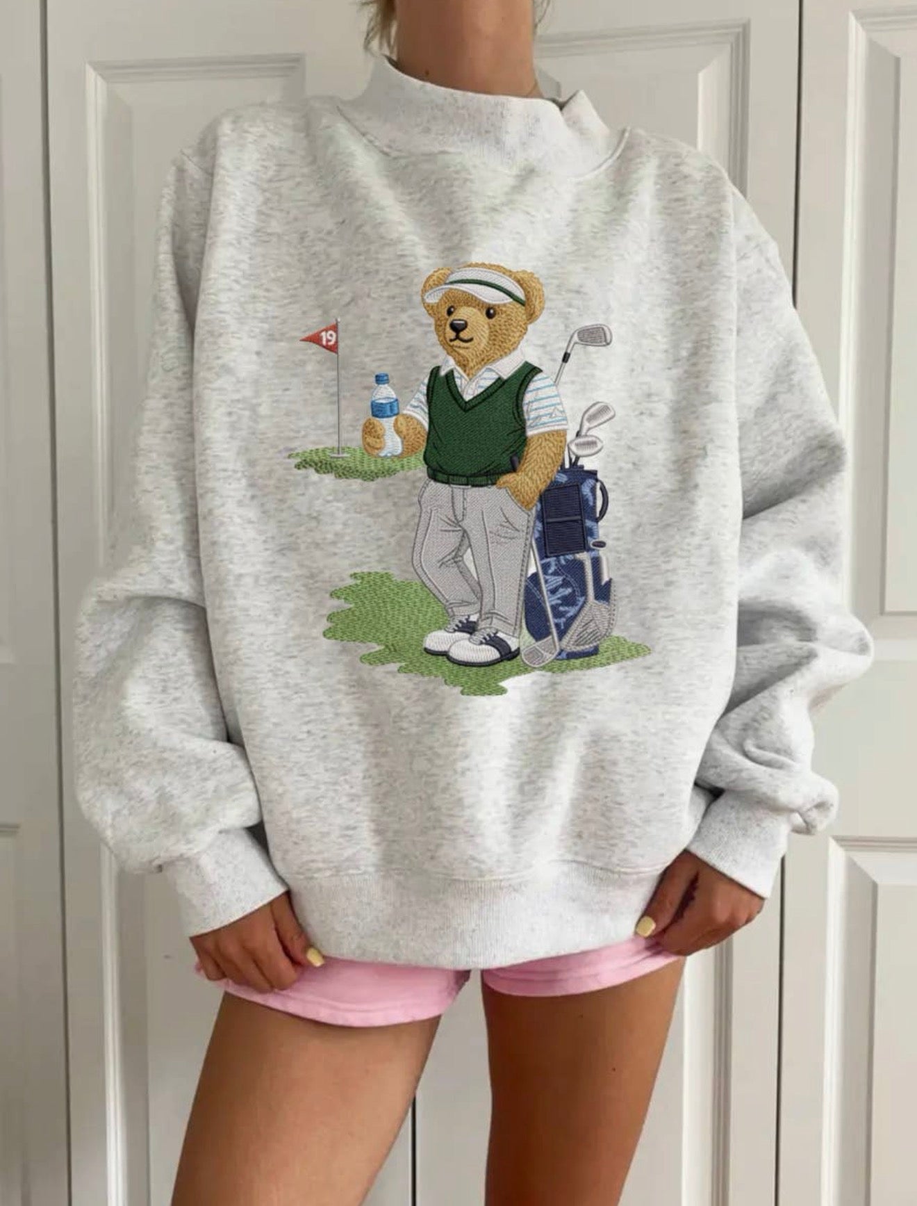 Tee Time Teddy Mockneck