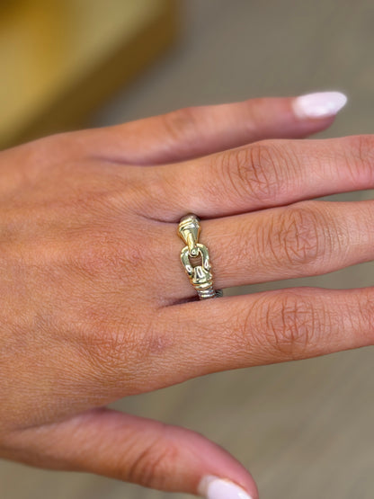 Mixed Metal Link Ring