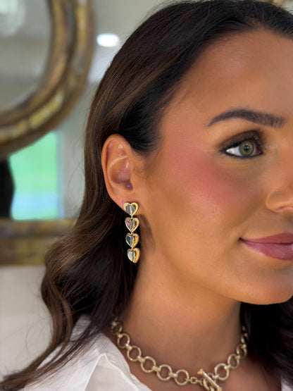 Heart Drop Earrings