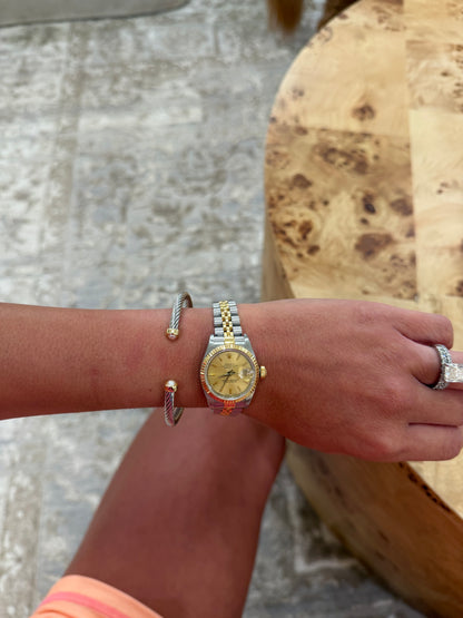 Mini Pearl Cuff - Silver