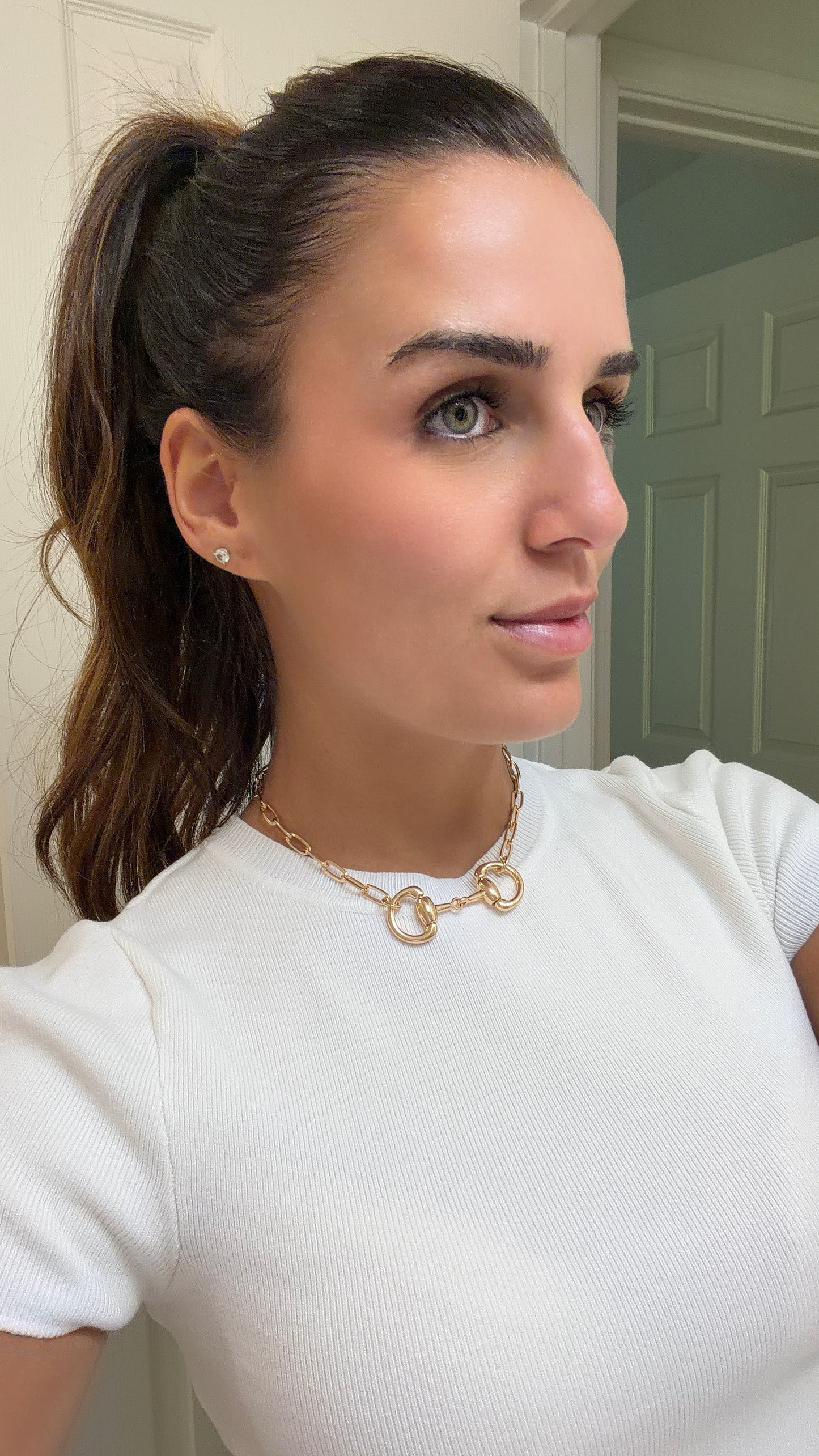 Horsebit Link Necklace
