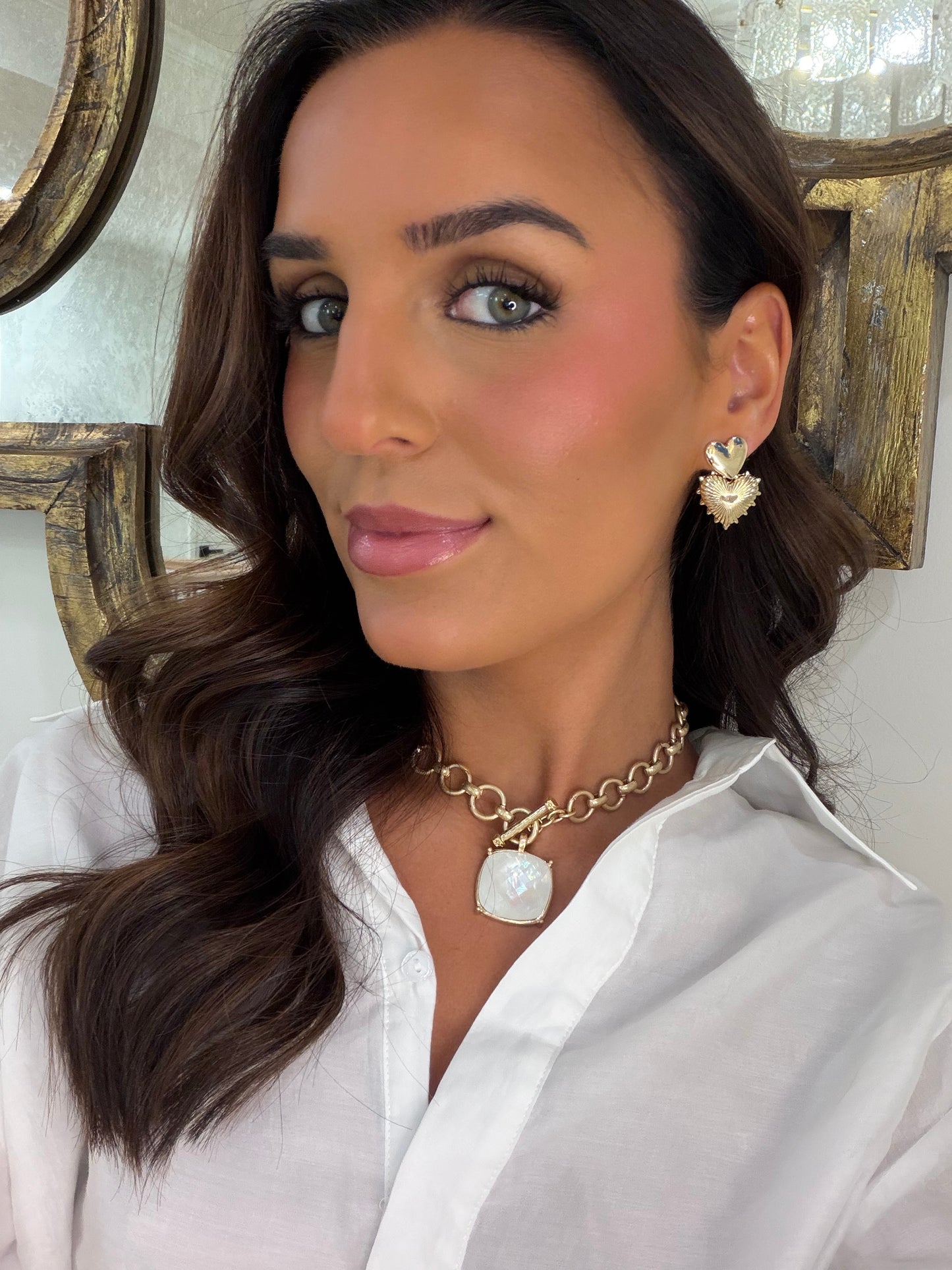 Double Heart Earrings