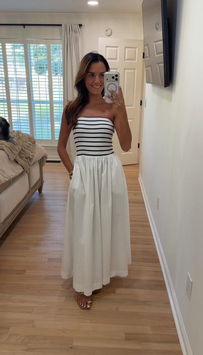 Coastal Stripe Midi