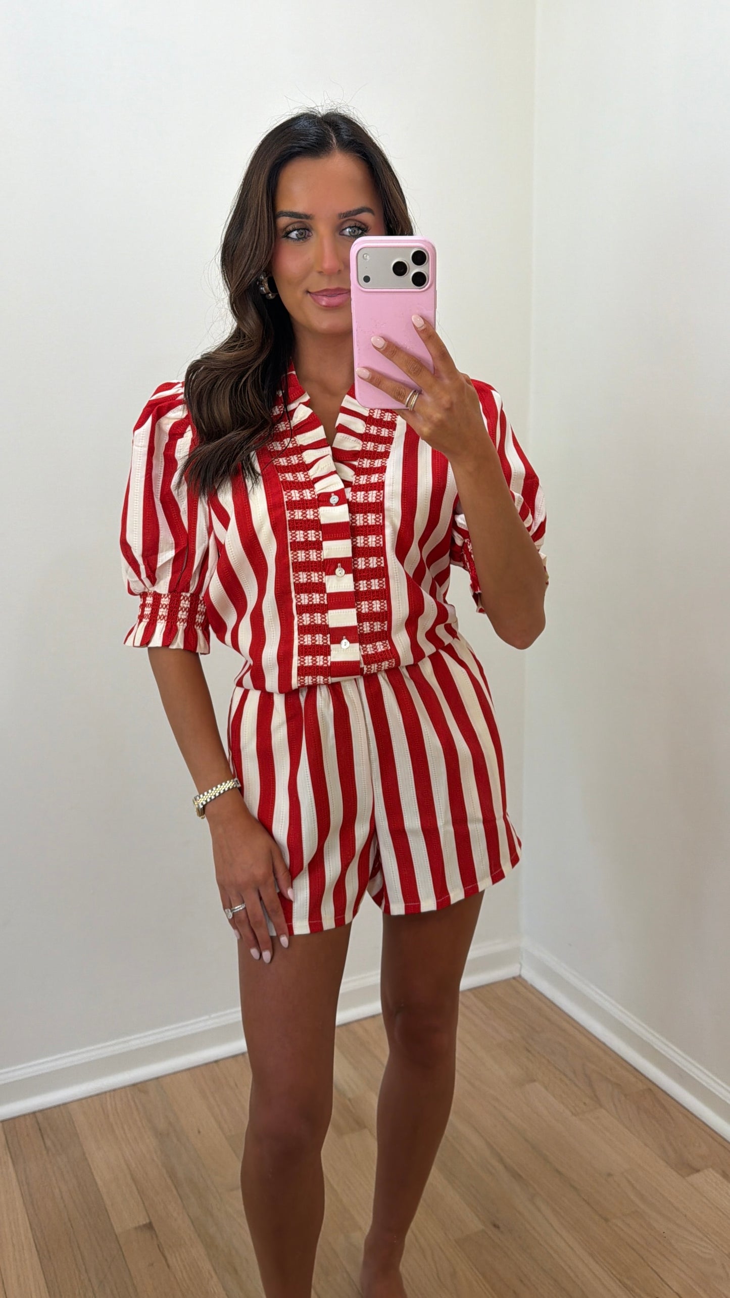 Red & White Stripe Set