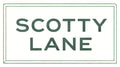 Stripped pattern with 'SCOTTY LANE' text in the center