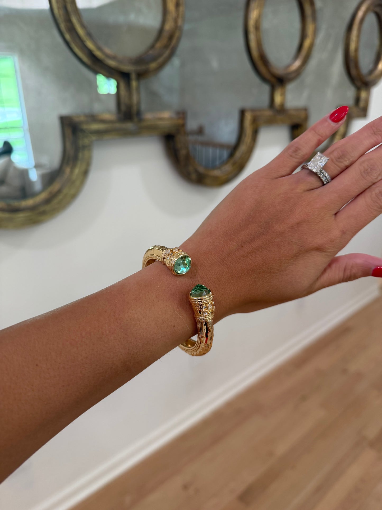 Mint Green Cuff Bracelet