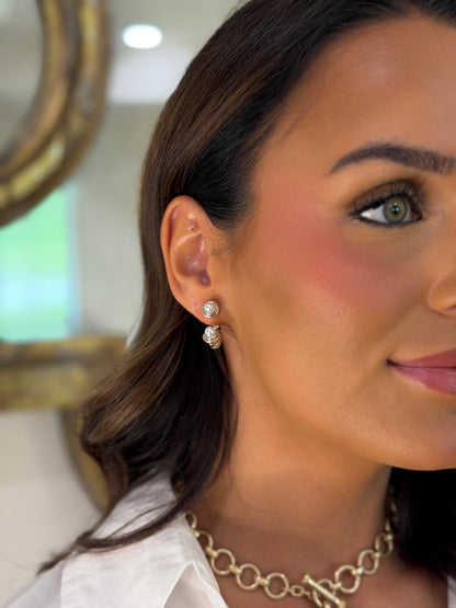Pearl Cuff Earrings