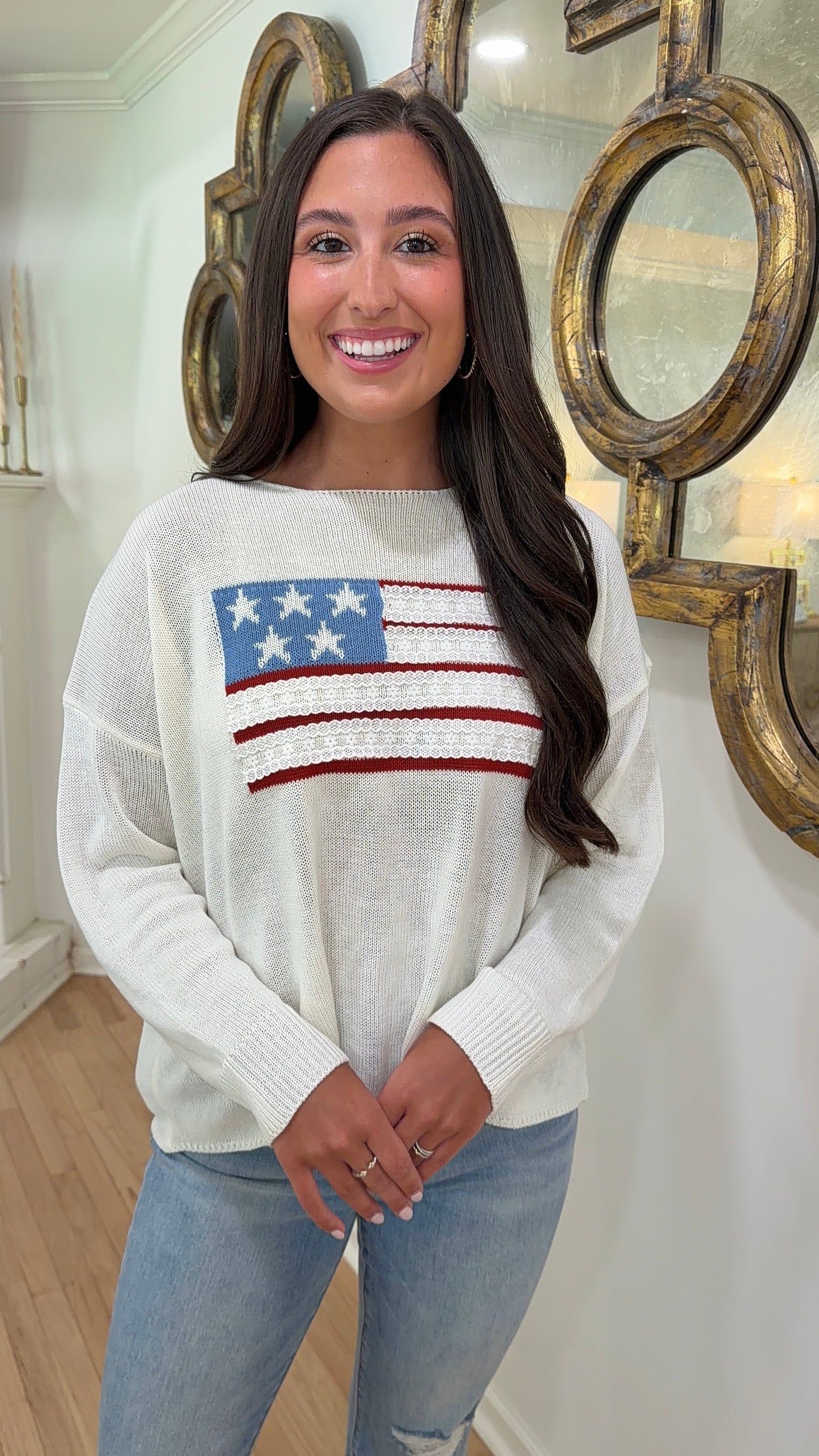 Stars & Stripes Knit Sweater
