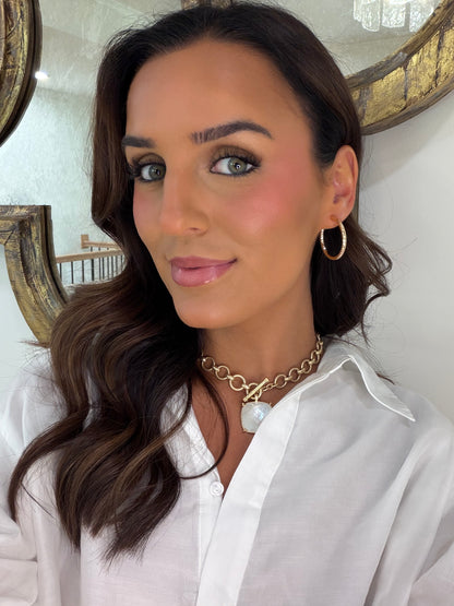 Textured Clip-On Hoops