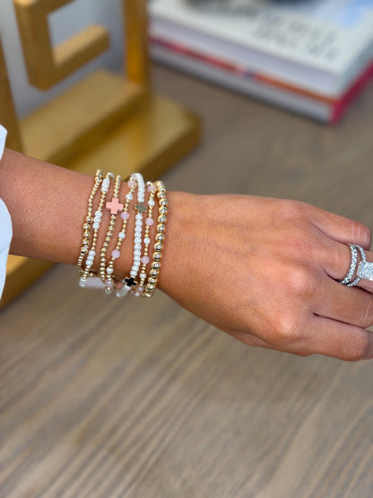 Pink Stack Bracelets
