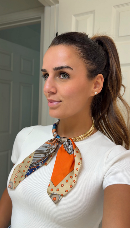 Beaded Scarf Necklace