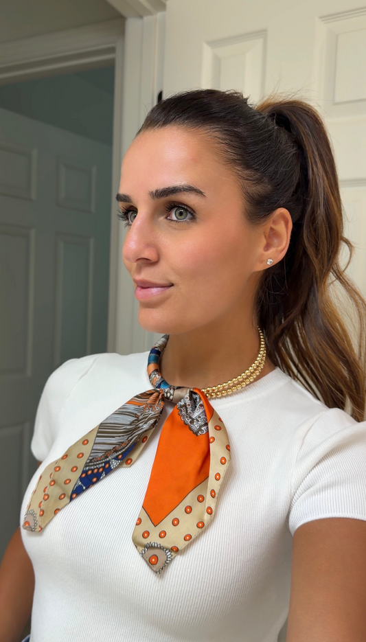 Beaded Scarf Necklace