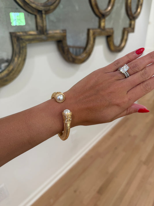 Classic Pearl Cuff Bracelet