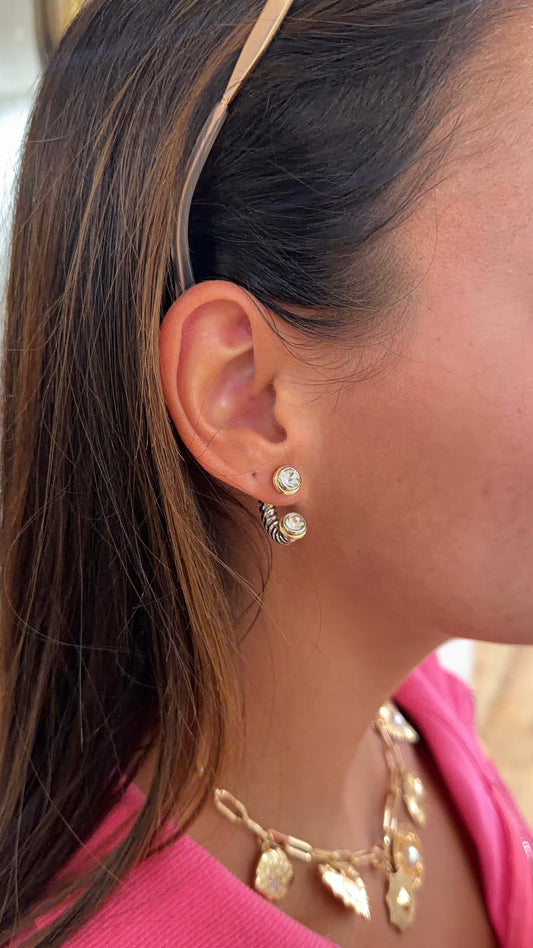 Diamond Cuff Earrings