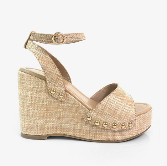 Raffia Platform Wedge