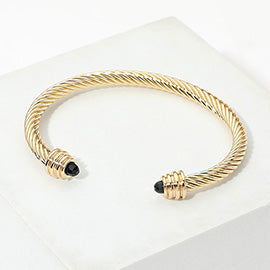Gold Onyx Cuff