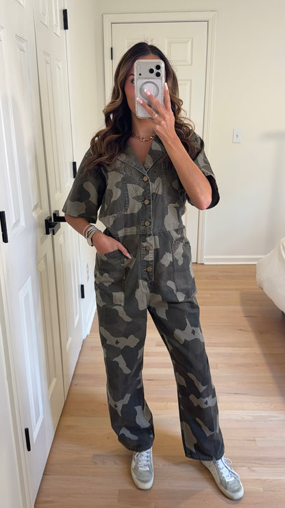 Camo Utility Jumpsuit